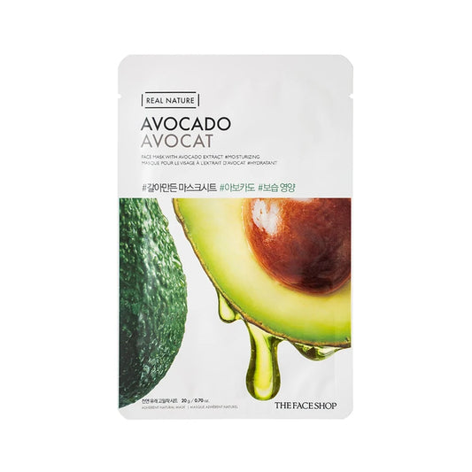 THE FACE SHOP - REAL NATURE FACE MASK WITH AVOCADO EXTRACT