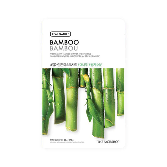 THE FACE SHOP - REAL NATURE FACE MASK WITH BAMBOO EXTRACT