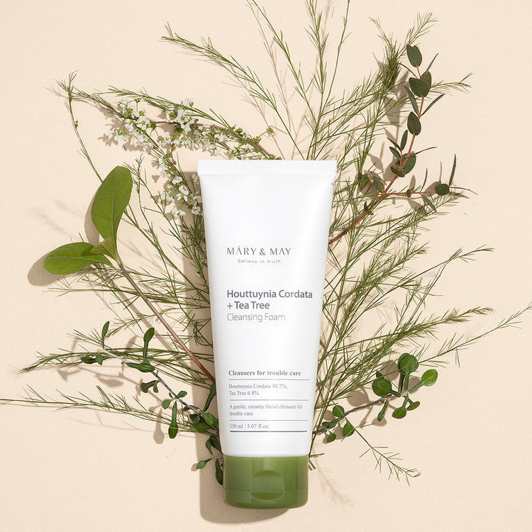 MARY & MAY - HOUTTUYNIA CORDATA TEA TREE CLEANSING FOAM