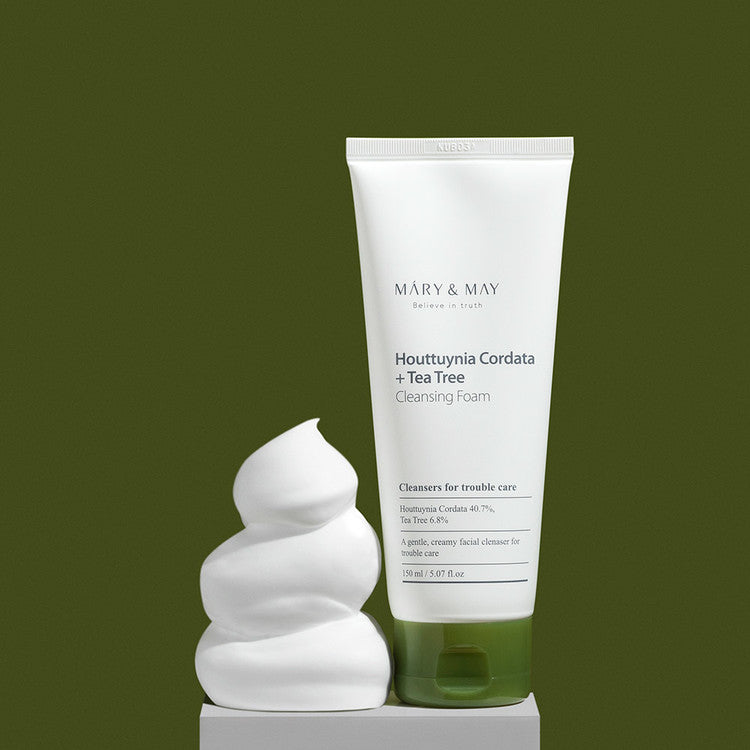 MARY & MAY - HOUTTUYNIA CORDATA TEA TREE CLEANSING FOAM