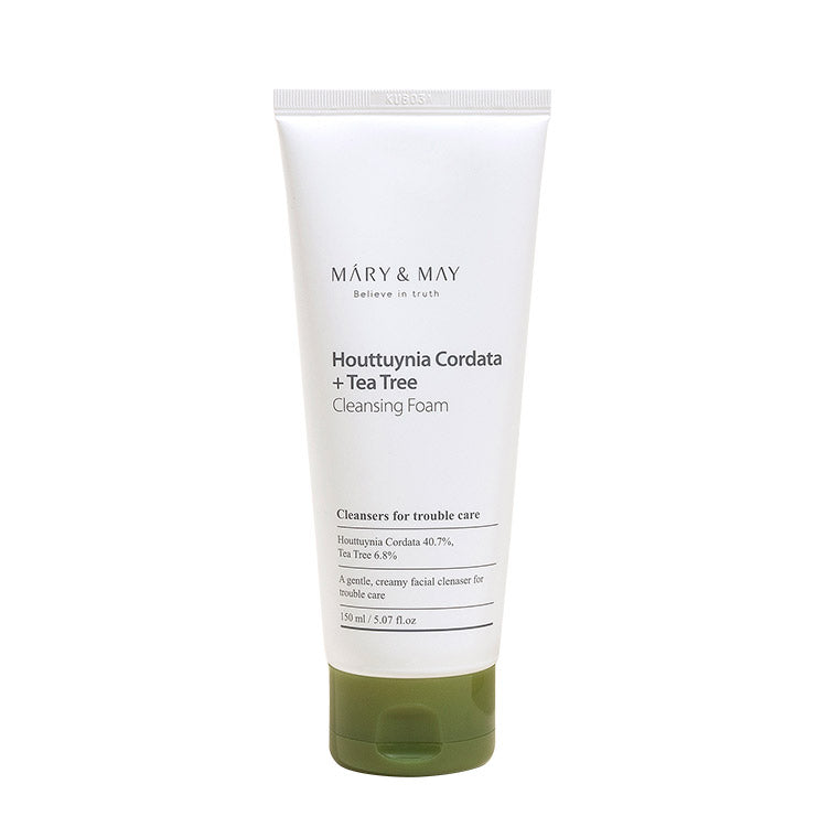 MARY & MAY - HOUTTUYNIA CORDATA TEA TREE CLEANSING FOAM