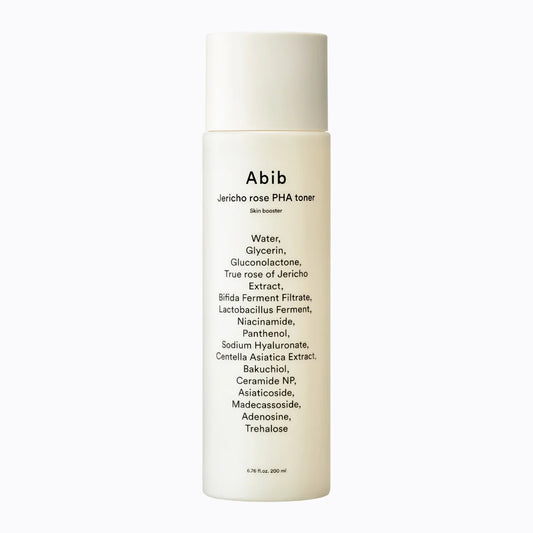 Tonique visage Abib Jericho Rose, hydratant et apaisant, idéal pour une peau fraîche et équilibrée, disponible à Morges.